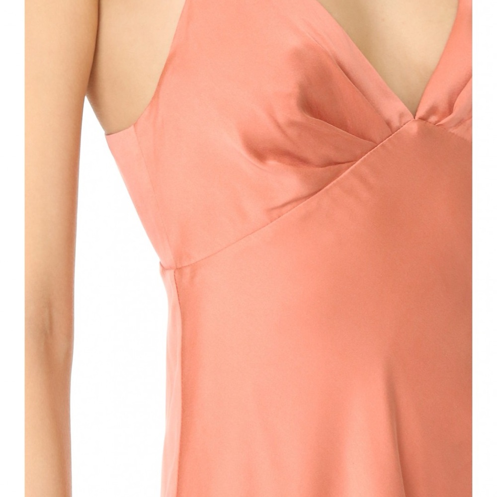 Zimmermann Winsome Satin Slip Midi Dress in Dusty Rose - Picture 4 of 11